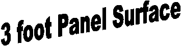 3 foot Panel Surface